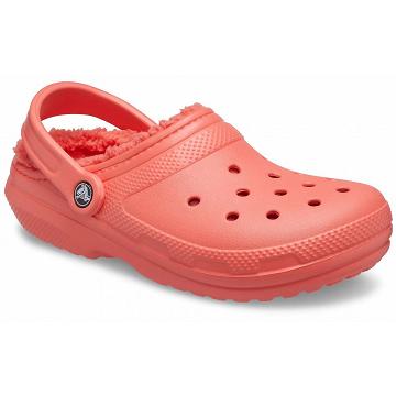 Crocs Classic Bélelt Clog Cipők Férfi Piros | HU 0673VRWD